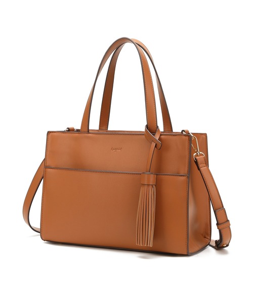 Ungrid(アングリッド)の「【Ungrid/アングリッド】スムース ビッグタッセル 10ポケット多機能ハンドバッグ(ハンドバッグ・レディース・ブラック/カーキ/アイボリー/キャメル/ベージュ系その他/ダークブラウン/ベージュ/ブルー系その他・FREE)」の8枚目の写真