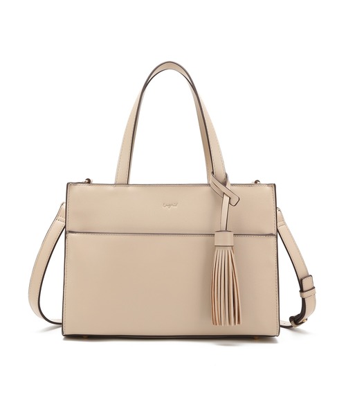 Ungrid(アングリッド)の「【Ungrid/アングリッド】スムース ビッグタッセル 10ポケット多機能ハンドバッグ(ハンドバッグ・レディース・ブラック/カーキ/アイボリー/キャメル/ベージュ系その他/ダークブラウン/ベージュ/ブルー系その他・FREE)」の2枚目の写真