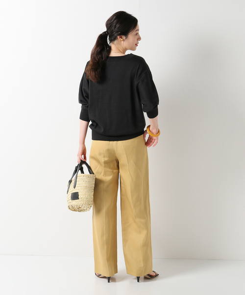 IENA(イエナ)の「【TELA/テラ】LINEN LYOCELワイドパンツ(その他パンツ・レディース・ベージュ・38/36)」の3枚目の写真