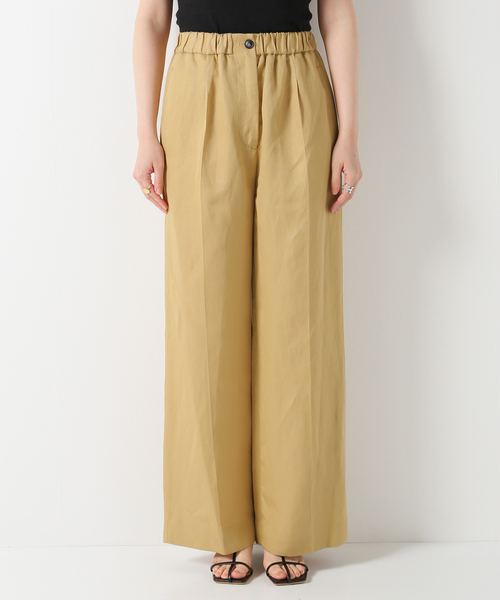 IENA(イエナ)の「【TELA/テラ】LINEN LYOCELワイドパンツ(その他パンツ・レディース・ベージュ・38/36)」の4枚目の写真