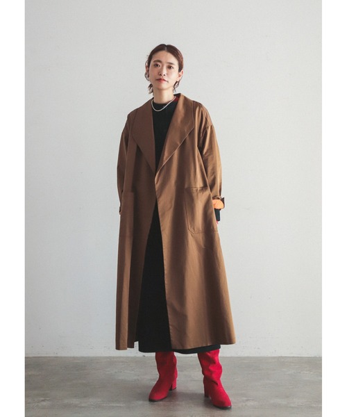 FIL DE FER（フィルデフェール）の「高密度ミルクロス カーデコート