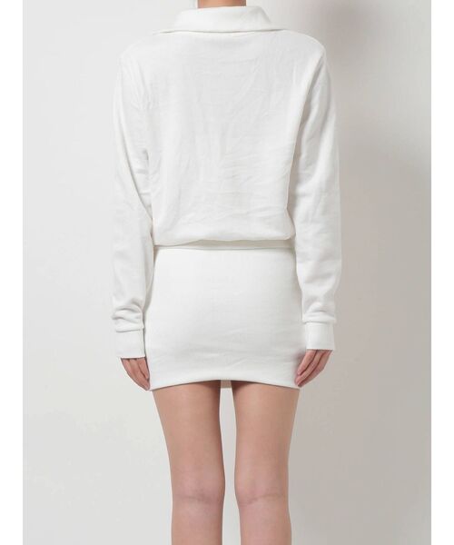 GYDA（ジェイダ）の「ZIPデザイン ドッキングスウェットワンピース（ワンピース・レディース・オフホワイト/グレー/ブラック・FREE）」の10枚目の写真