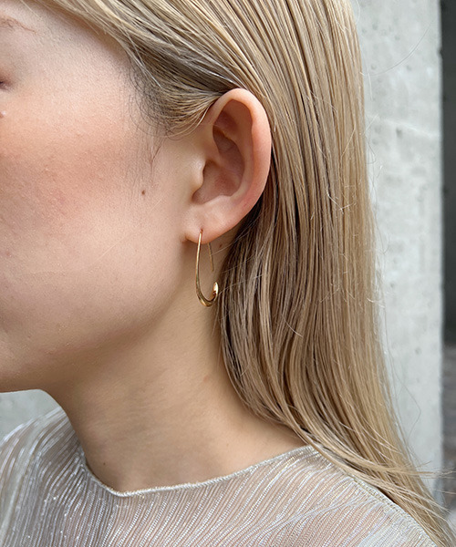 VENCEEXCHANGE（ヴァンスエクスチェンジ）の「ティアフープピアス（ピアス（両耳用）・レディース・シルバー/ゴールド・FREE）」の4枚目の写真