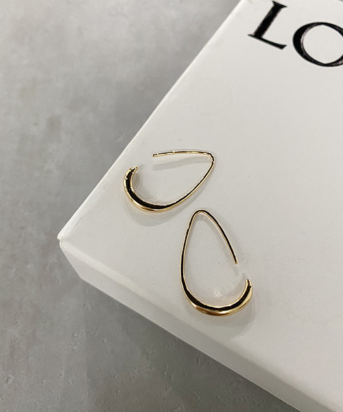 VENCEEXCHANGE（ヴァンスエクスチェンジ）の「ティアフープピアス（ピアス（両耳用）・レディース・シルバー/ゴールド・FREE）」の10枚目の写真