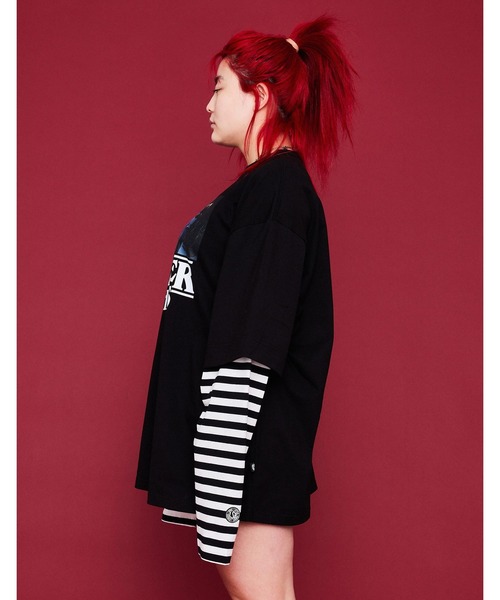 Little sunny bite(リトルサニーバイト)の「STRANGER THINGS × little sunny bite Fake layered photo long tee(Tシャツ/カットソー・メンズ・ホワイト/ブラウン・SMALL/MEDIUM)」の15枚目の写真