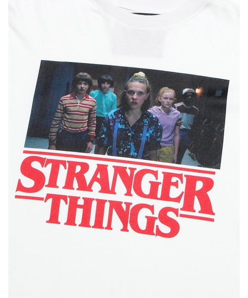 Little sunny bite(リトルサニーバイト)の「STRANGER THINGS × little sunny bite Fake layered photo long tee(Tシャツ/カットソー・メンズ・ホワイト/ブラウン・SMALL/MEDIUM)」の6枚目の写真