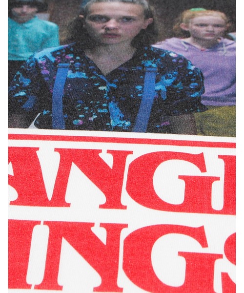 Little sunny bite(リトルサニーバイト)の「STRANGER THINGS × little sunny bite Fake layered photo long tee(Tシャツ/カットソー・メンズ・ホワイト/ブラウン・SMALL/MEDIUM)」の7枚目の写真