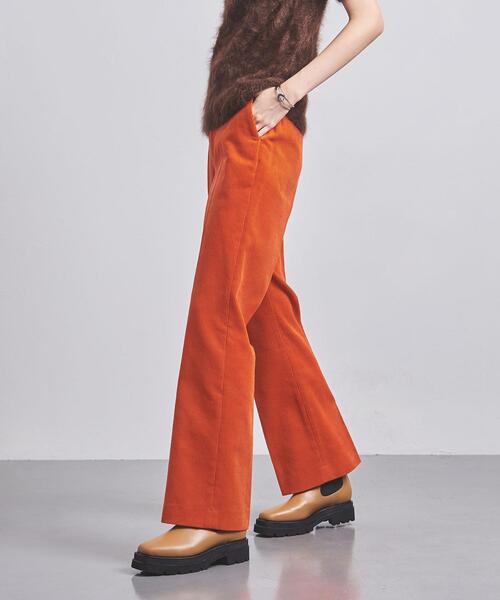 ヒューマンウーマン　レディース　カジュアル　パンツ　オレンジ　コーデュロイ UNITED ARROWS（ユナイテッドアローズ）の「C コーデュロイ