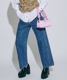 MAISON SPECIAL | ラインストーンパールデニム【MAISON SPECIAL/メゾンスペシャル】(デニムパンツ)