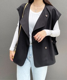 ウールライクフレンチ2WAYベスト