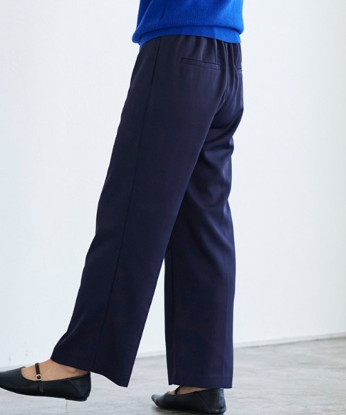 Pierrot（ピエロ）の「センターシームストレートパンツ（スラックス・レディース・ネイビー/ピンク系その他/ブラウン・M/L/PM）」の5枚目の写真