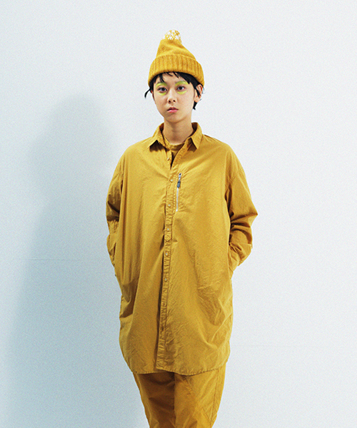 STORAMA（ストラマ）の「製品染ビッグシャツ（シャツ/ブラウス・レディース・アイボリー/ブラック/グレー/ライラック/イエロー/キャメル/ピンク/カーキ/ミント/ブルー・SMALL/MEDIUM）」の9枚目の写真