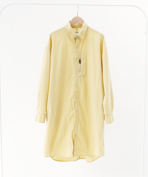 STORAMA（ストラマ）の「製品染ビッグシャツ（シャツ/ブラウス・レディース・アイボリー/ブラック/グレー/ライラック/イエロー/キャメル/ピンク/カーキ/ミント/ブルー・SMALL/MEDIUM）」の8枚目の写真