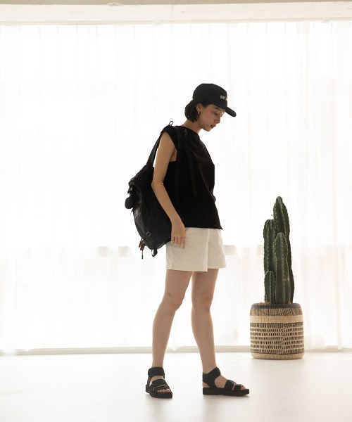 marjour（マージュール）の「1984 NYLON CAP（キャップ・レディース・カーキ/アイボリー/ブラック・FREE）」の10枚目の写真