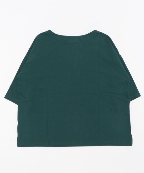 Samansa Mos2（サマンサ モスモス）の「【miyuki matsuoXSamansaMos2】プリント7分袖T（Tシャツ/カットソー・レディース・グリーン/マスタード/チャコール/キナリ・ﾌﾘ-）」の22枚目の写真