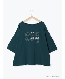 Samansa Mos2 | 【miyuki matsuoXSamansaMos2】プリント7分袖T(Tシャツ/カットソー)