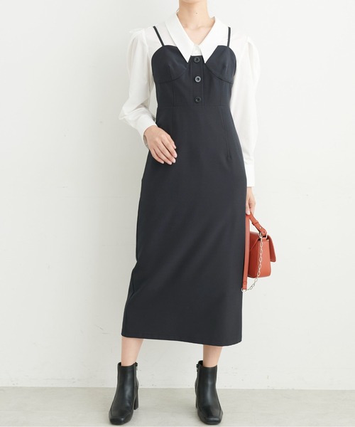 FREE'S MART（フリーズマート）の「【Sシリーズ対応】ビスチェキャミワンピース（ワンピース・レディース・ブラック/ブラウン・MEDIUM/SMALL/X-SMALL）」の14枚目の写真