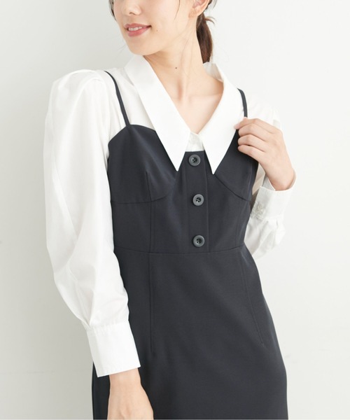 FREE'S MART（フリーズマート）の「【Sシリーズ対応】ビスチェキャミワンピース（ワンピース・レディース・ブラック/ブラウン・MEDIUM/SMALL/X-SMALL）」の6枚目の写真