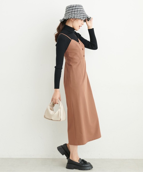 FREE'S MART（フリーズマート）の「【Sシリーズ対応】ビスチェキャミワンピース（ワンピース・レディース・ブラック/ブラウン・MEDIUM/SMALL/X-SMALL）」の9枚目の写真