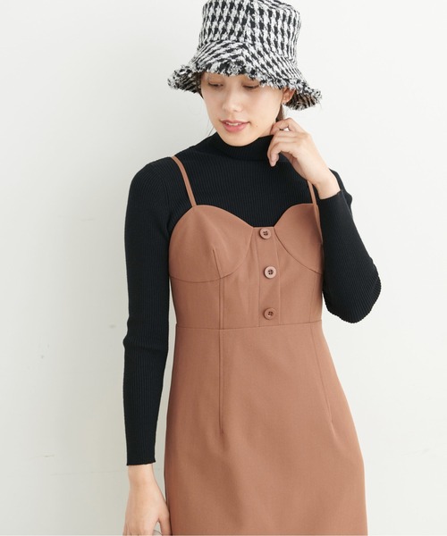 FREE'S MART（フリーズマート）の「【Sシリーズ対応】ビスチェキャミワンピース（ワンピース・レディース・ブラック/ブラウン・MEDIUM/SMALL/X-SMALL）」の12枚目の写真