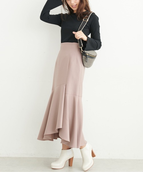 FREE'S MART（フリーズマート）の「◆三角テレコ前後2Wayフレアスリーブカットソー（Tシャツ/カットソー・レディース・ブルー/ホワイト/ブラック・FREE）」の20枚目の写真