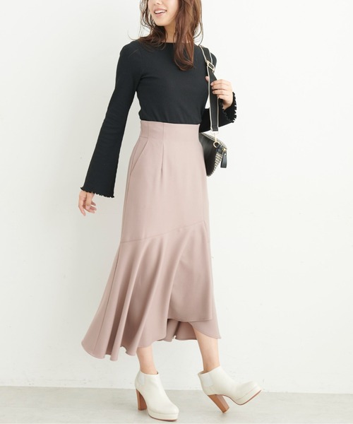 FREE'S MART（フリーズマート）の「◆三角テレコ前後2Wayフレアスリーブカットソー（Tシャツ/カットソー・レディース・ブルー/ホワイト/ブラック・FREE）」の8枚目の写真