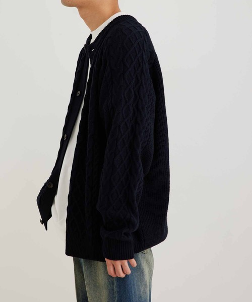 セレクトレングスクルーネックニットカーディガン｜アダムエロペの通販