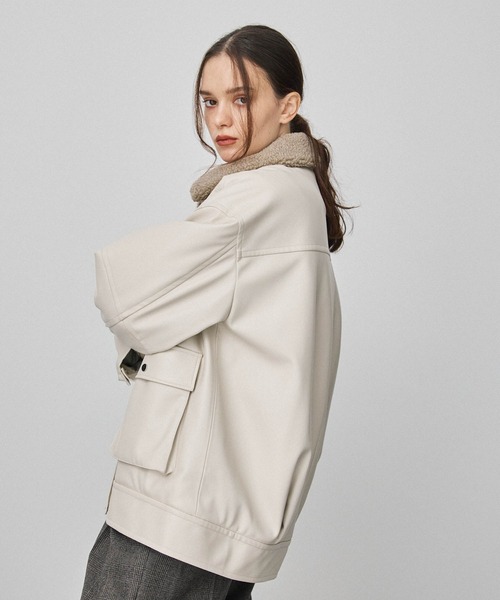 トラノイ　エコレザーブルゾン トラノイ エコレザーブルゾン