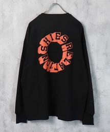 発泡プリント長袖Tシャツ