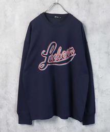 発泡プリント長袖Tシャツ