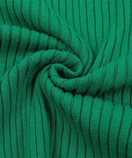 miette（ミエット）の「ハイネック配色ラインリブニット（ニット/セーター・レディース・ライトグレー/オレンジ/グリーン/ブルー・FREE）」の19枚目の写真