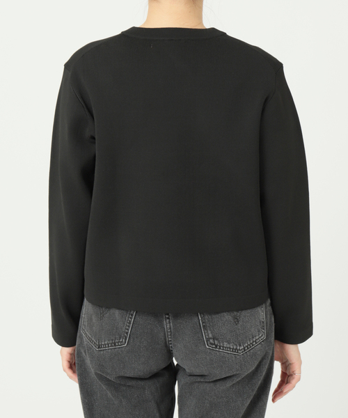 JOURNAL STANDARD relume（ジャーナルスタンダード　レリューム）の「ウォッシャブルスポンジニットクルーネックカーディガン（カーディガン/ボレロ・レディース・ベージュ/ホワイト/レッド/グリーン/ブルー/ブラック/グレー・FREE）」の8枚目の写真