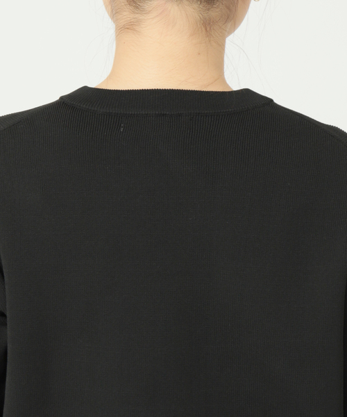 JOURNAL STANDARD relume（ジャーナルスタンダード　レリューム）の「ウォッシャブルスポンジニットクルーネックカーディガン（カーディガン/ボレロ・レディース・ベージュ/ホワイト/レッド/グリーン/ブルー/ブラック/グレー・FREE）」の10枚目の写真