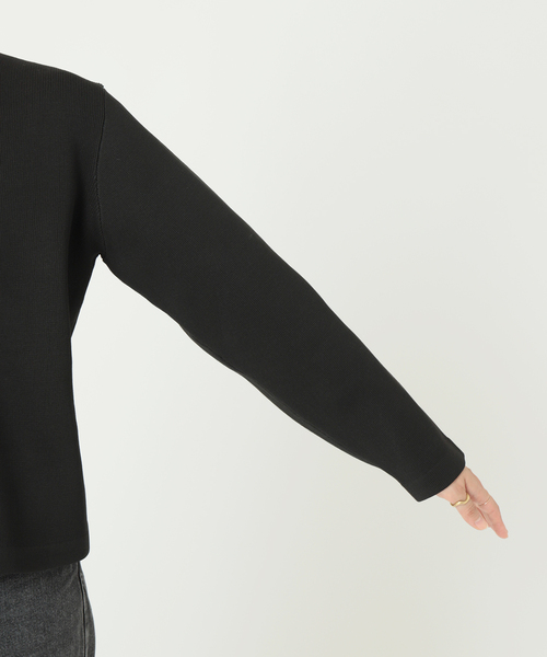 JOURNAL STANDARD relume（ジャーナルスタンダード　レリューム）の「ウォッシャブルスポンジニットクルーネックカーディガン（カーディガン/ボレロ・レディース・ベージュ/ホワイト/レッド/グリーン/ブルー/ブラック/グレー・FREE）」の11枚目の写真