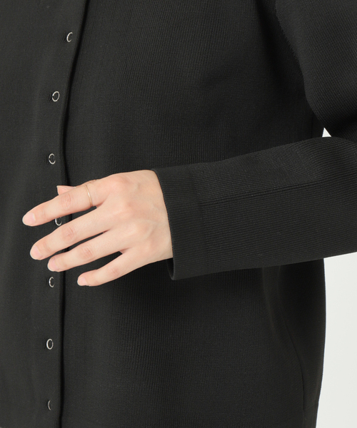 JOURNAL STANDARD relume（ジャーナルスタンダード　レリューム）の「ウォッシャブルスポンジニットクルーネックカーディガン（カーディガン/ボレロ・レディース・ベージュ/ホワイト/レッド/グリーン/ブルー/ブラック/グレー・FREE）」の12枚目の写真