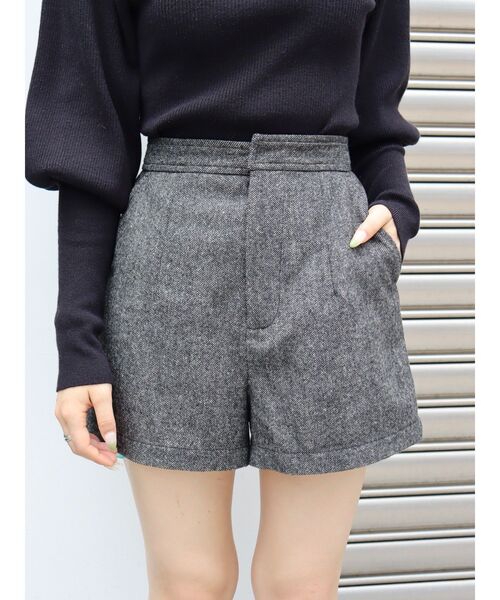 EVRIS（エヴリス）の「ツイードショートパンツ【セットアップ着用可能】（その他パンツ・レディース・ブラック/パープル/ブラウン・SMALL/MEDIUM）」の15枚目の写真