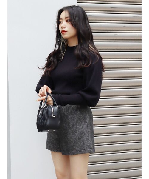 EVRIS（エヴリス）の「ツイードショートパンツ【セットアップ着用可能】（その他パンツ・レディース・ブラック/パープル/ブラウン・SMALL/MEDIUM）」の11枚目の写真