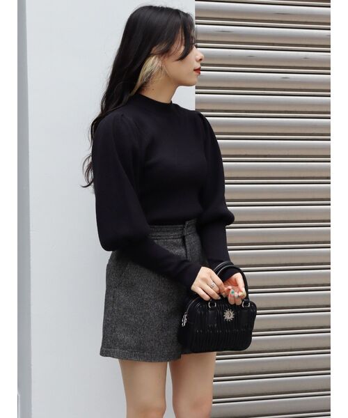 EVRIS（エヴリス）の「ツイードショートパンツ【セットアップ着用可能】（その他パンツ・レディース・ブラック/パープル/ブラウン・SMALL/MEDIUM）」の12枚目の写真