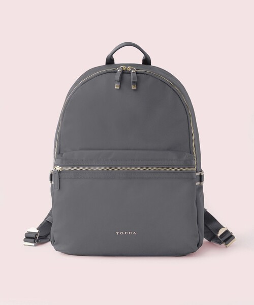 TOCCA(トッカ)の「SIDE RIBBON BACKPACK バックパック(バックパック/リュック・レディース・ネイビー系/ブラック系/ベージュ系5/ライトグレー系・F)」の3枚目の写真
