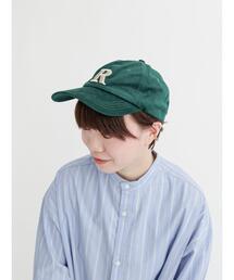Lugnoncure | コーデュロイイニシャル刺繍キャップ(ハット)