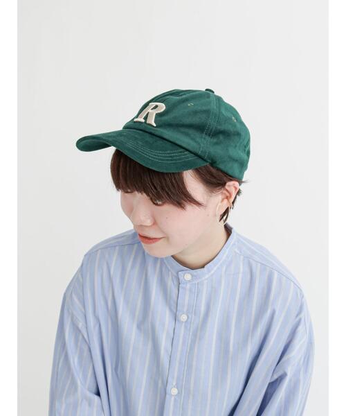 Lugnoncure(ルノンキュール)の「コーデュロイイニシャル刺繍キャップ(ハット・レディース・ベージュ/グリーン/ボルドー・フリ-)」の4枚目の写真
