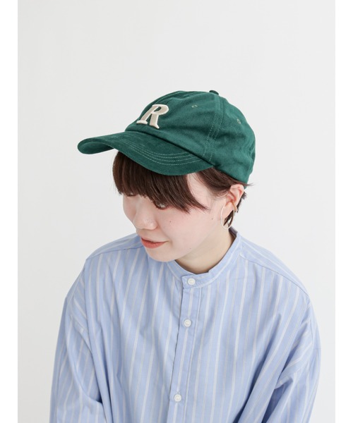 Lugnoncure(ルノンキュール)の「コーデュロイイニシャル刺繍キャップ(ハット・レディース・ベージュ/グリーン/ボルドー・フリ-)」の2枚目の写真
