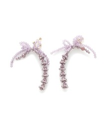 ビジューリボンイヤリング