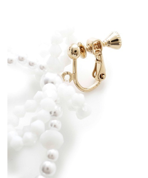 LILY BROWN（リリーブラウン）の「ビジューリボンイヤリング（イヤリング・レディース・ホワイト/グリーン/ラベンダー・FREE）」の8枚目の写真