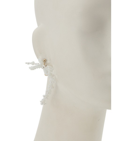 LILY BROWN（リリーブラウン）の「ビジューリボンイヤリング（イヤリング・レディース・ホワイト/グリーン/ラベンダー・FREE）」の9枚目の写真