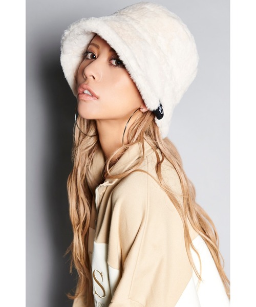 EGOIST（エゴイスト）の「フェイクファーバケットハット（ハット・レディース・ブラック/アイボリー・FREE）」の11枚目の写真