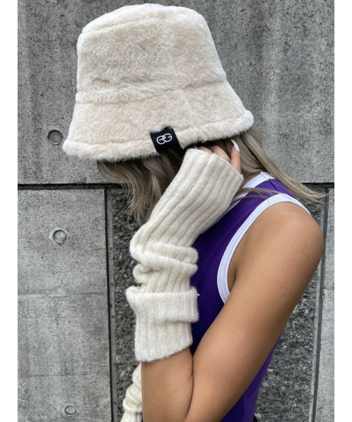 EGOIST（エゴイスト）の「フェイクファーバケットハット（ハット・レディース・ブラック/アイボリー・FREE）」の9枚目の写真