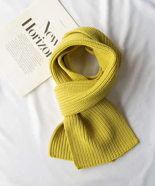 me+em select(ミームセレクト)の「※※【 ミームセレクトオリジナル 】リブニットシンプルカラーマフラー / lib knit simple color muffler(マフラー・レディース・レッド/パープル/ブラック/ピンク/ライム/イエロー/オレンジ/ブルー/グリーン/ブルーグレー/ダークブルー/アイボリー/ライトピンク/グレー/ライトグリーン/ライトブルー・FREE)」の12枚目の写真