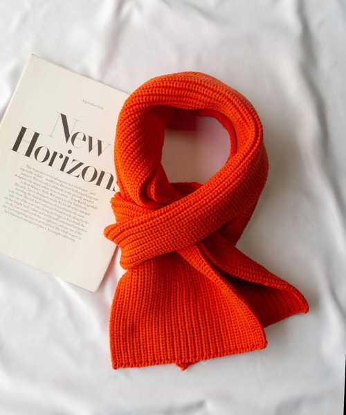 me+em select(ミームセレクト)の「※※【 ミームセレクトオリジナル 】リブニットシンプルカラーマフラー / lib knit simple color muffler(マフラー・レディース・レッド/パープル/ブラック/ピンク/ライム/イエロー/オレンジ/ブルー/グリーン/ブルーグレー/ダークブルー/アイボリー/ライトピンク/グレー/ライトグリーン/ライトブルー・FREE)」の16枚目の写真