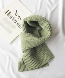 me+em select(~[ZNg)́y ~[ZNgIWi zujbgVvJ[}t[ ^ lib knit simple color muffler(}t[)